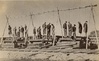 Execution at a railway station in Rożki near Radom on October 12, 1942. After an accidental exchange of fire between a group of Polish conspirators and the German Gendarmerie 15 people were publicly hanged here. The bodies hung on the gallows all day, and